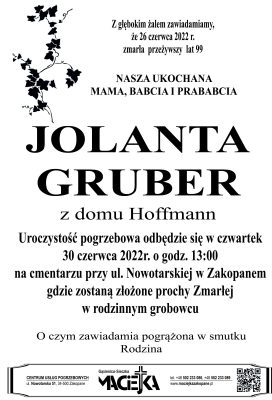 JOLANTA GRUBER