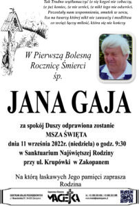 rocznica Jan Gaj