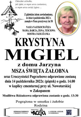 Krystyna Migiel ZAKOPANE