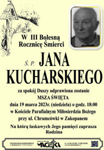JAN KUCHARSKI ROCZNICA