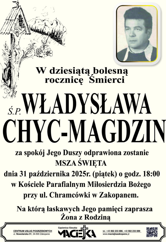 Rocznica Władysław Chyc-Magdzin