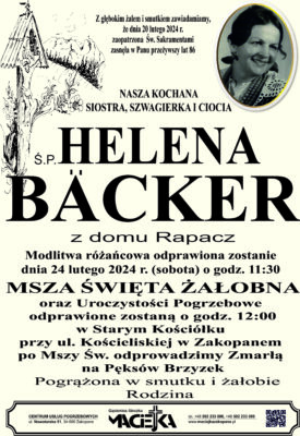HELENA BACKER