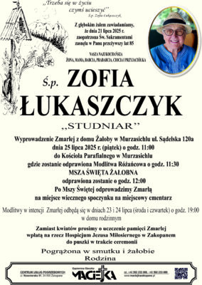 ZOFIA ŁUKASZCZYK MUR....