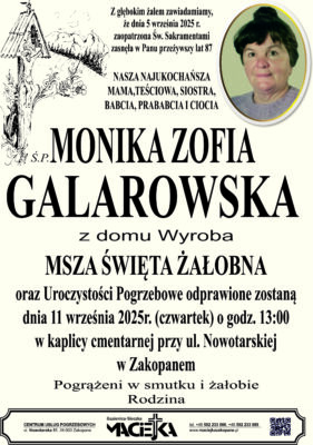 MONIKA GALAROWSKA ZAKOPANE