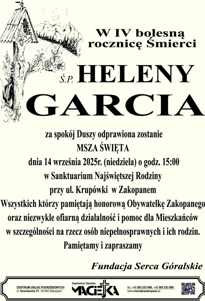 Rocznica HELENA GARCIA