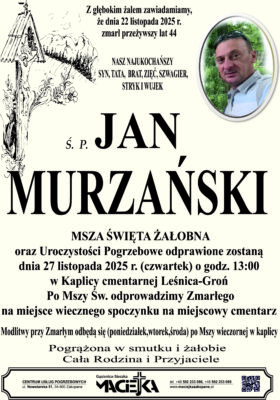 JAN MURZAŃSKI LEŚNICA-GROŃ
