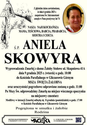 ANIELA SKOWYRA GLICZARÓW