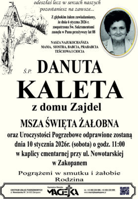 DANUTA KALETA ZAKOPANE