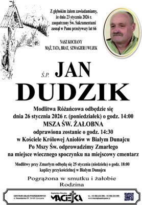 JAN DUDZIK BIAŁY DUNAJEC
