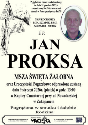 Ś.P. JAN PROKSA