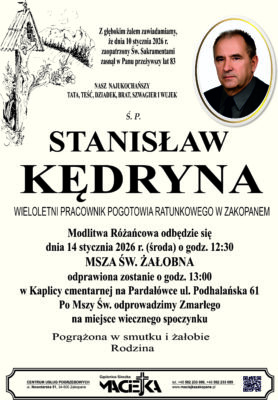 STANISŁAW KĘDRYNA PARDAŁÓWKA