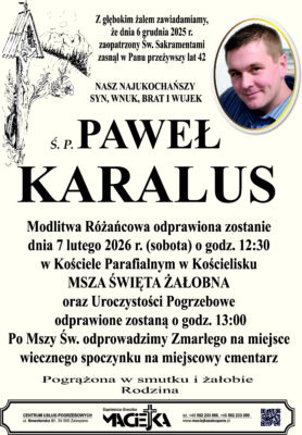 PAWEŁ KARALUS KOŚCIELISKO
